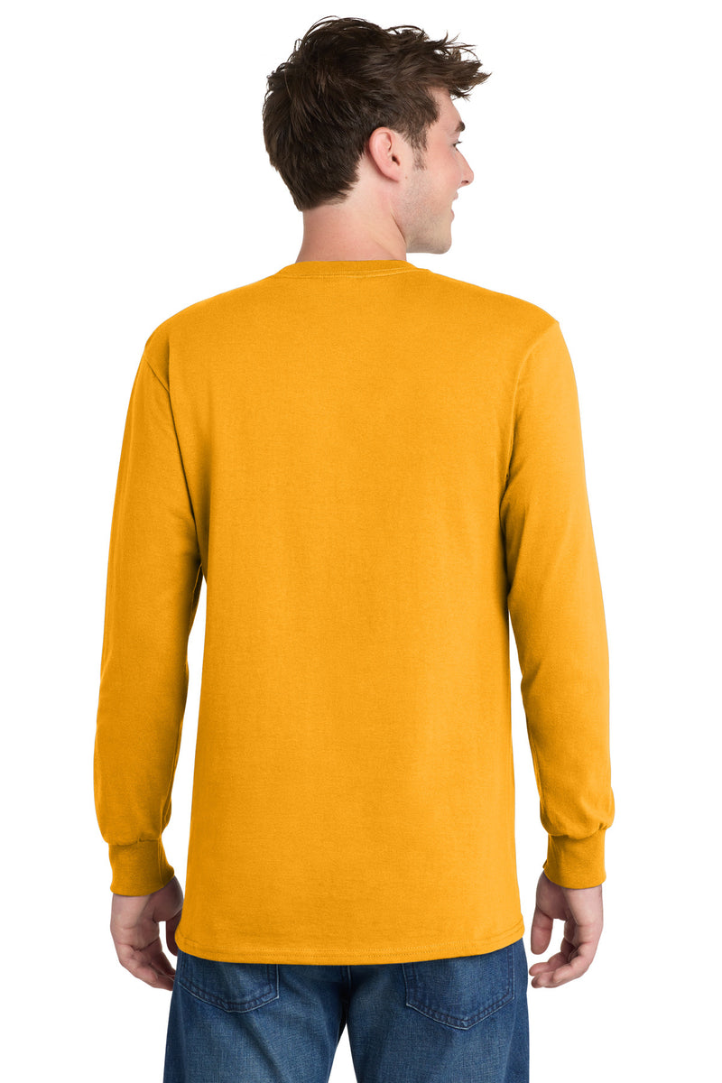Port & Co Long Sleeve Essential Tee - Gold