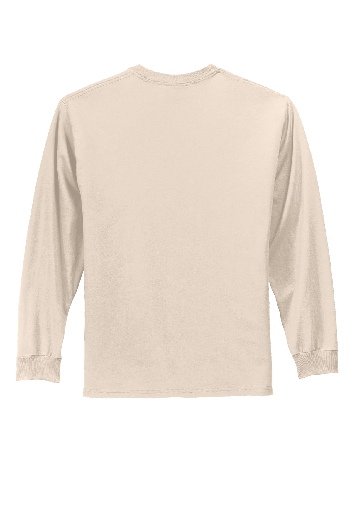 Port & Co Long Sleeve Essential Tee - Natural