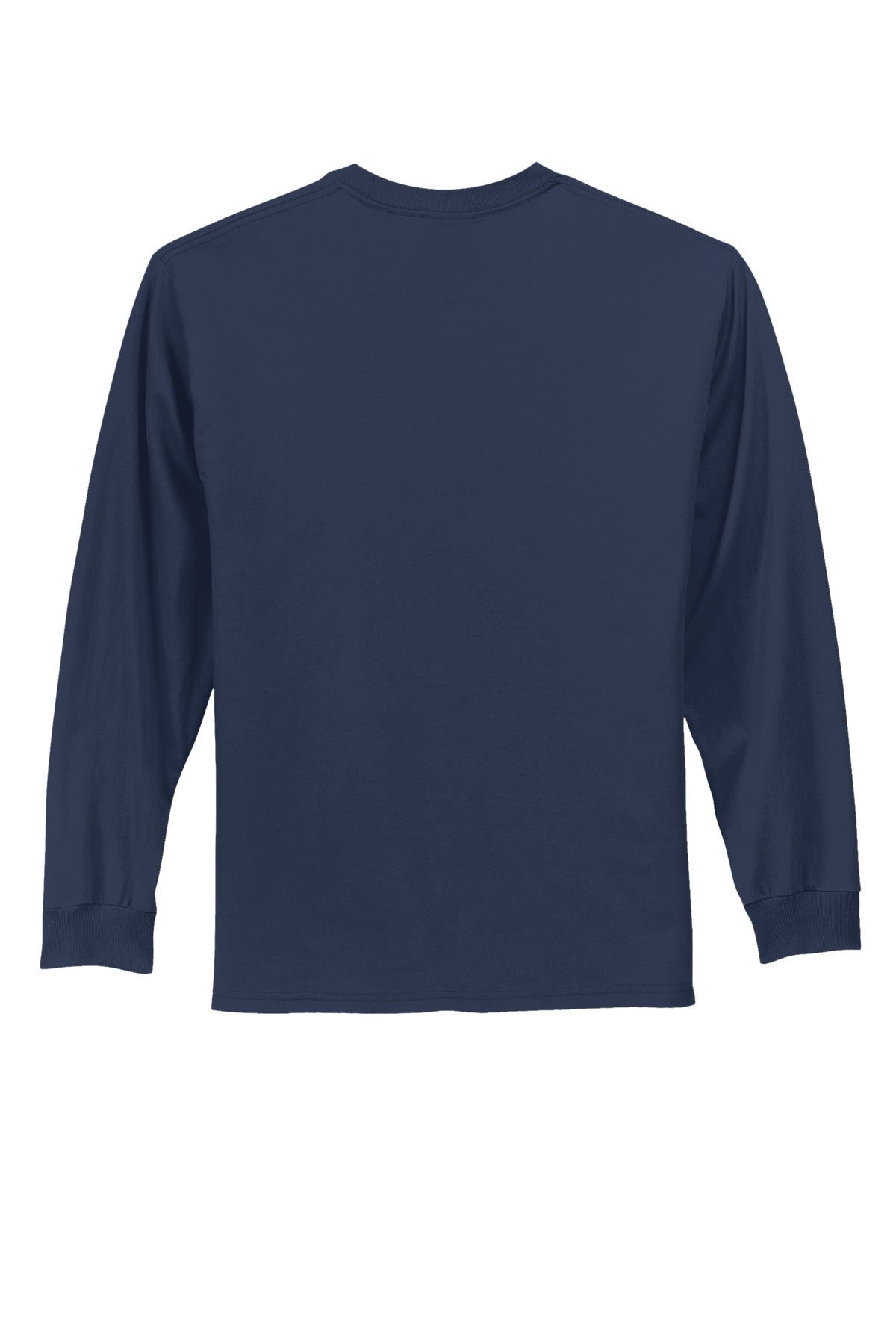 Port & Co Long Sleeve Essential Tee - Navy