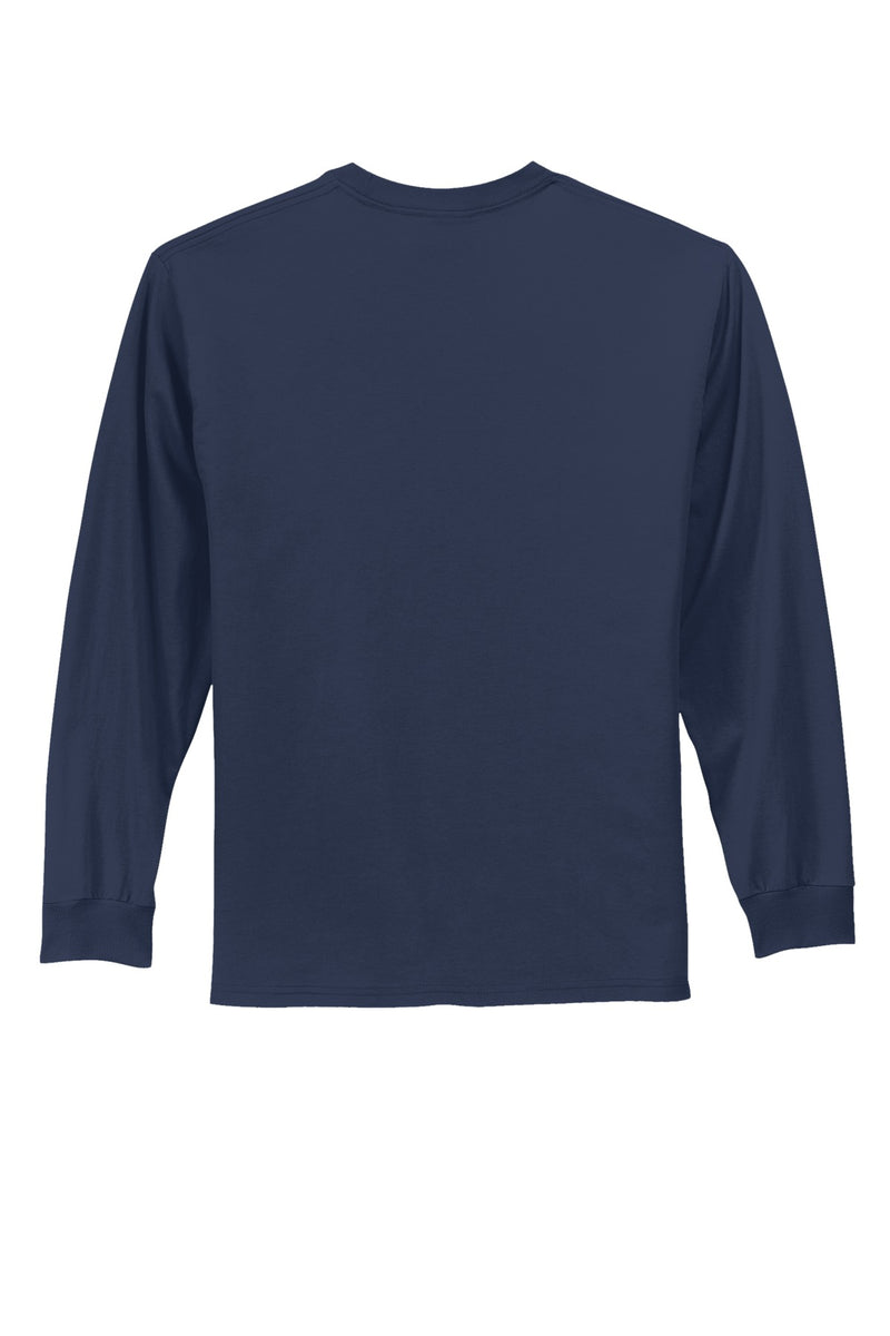 Port & Co Long Sleeve Essential Tee - Navy