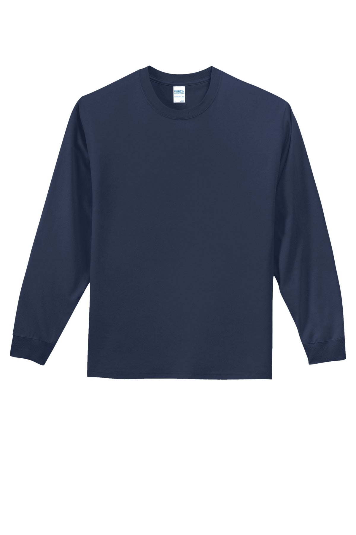 Port & Co Long Sleeve Essential Tee - Navy