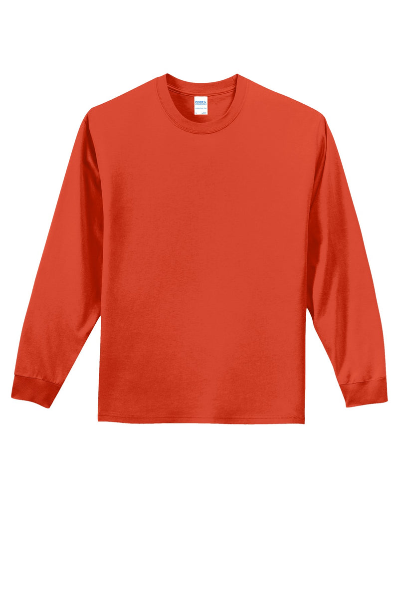 Port & Co Long Sleeve Essential Tee - Orange