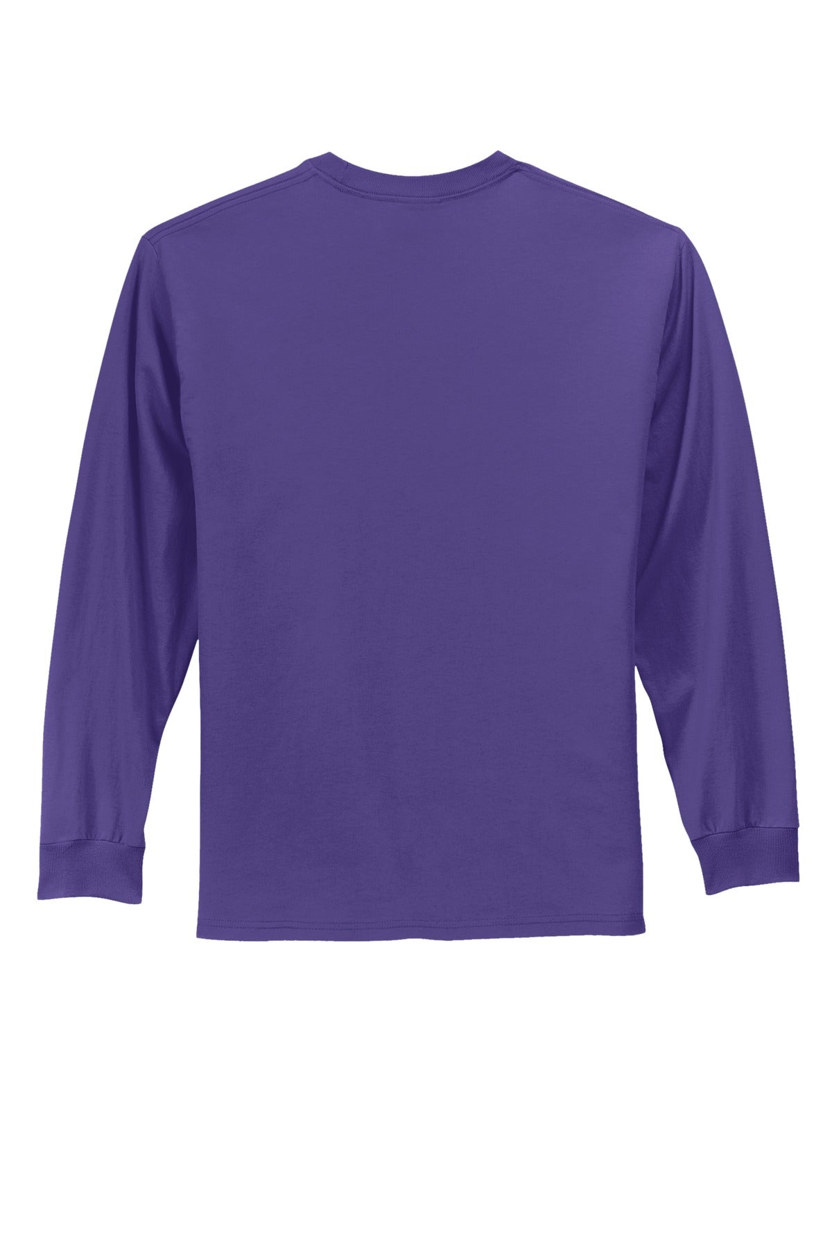 Port & Co Long Sleeve Essential Tee - Purple