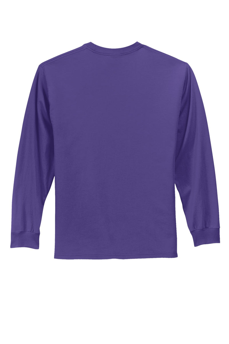 Port & Co Long Sleeve Essential Tee - Purple