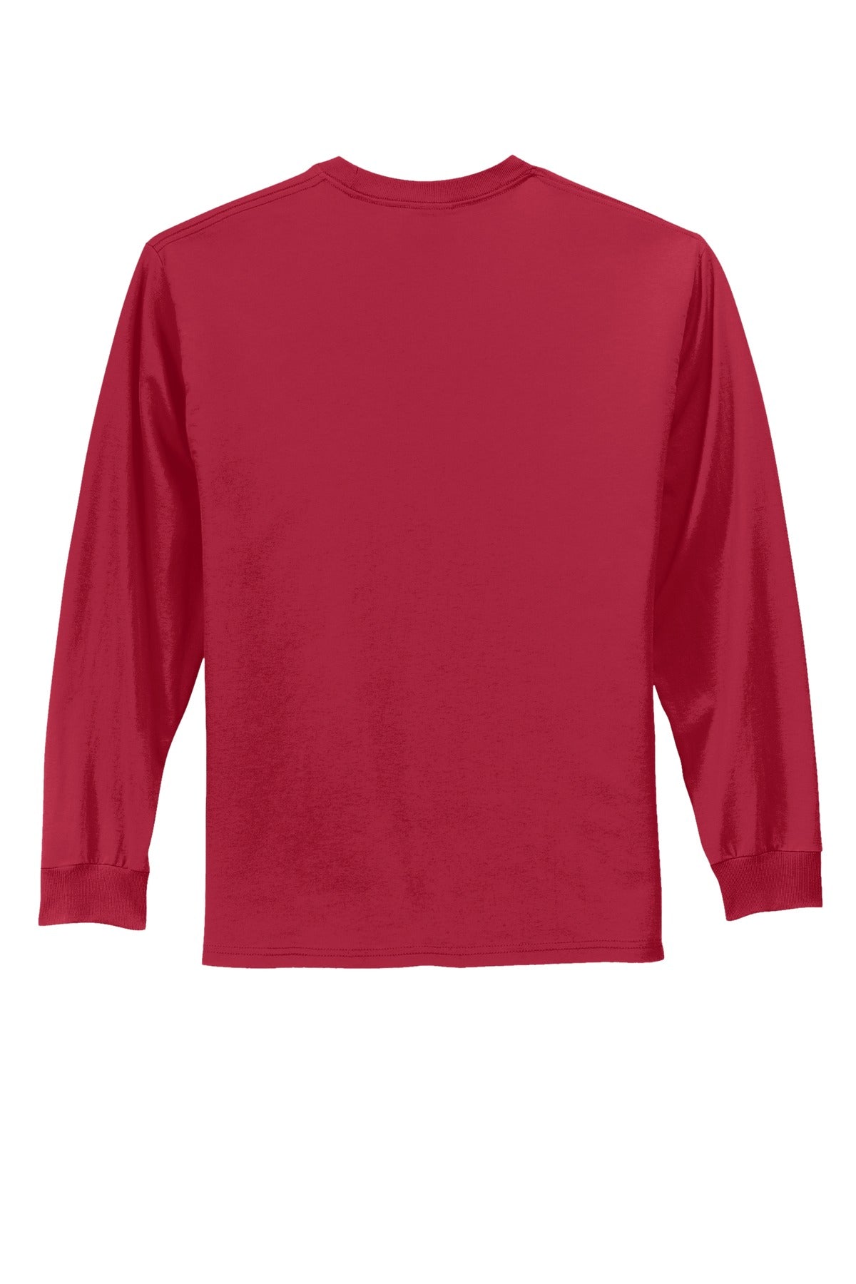 Port & Co Long Sleeve Essential Tee - Red
