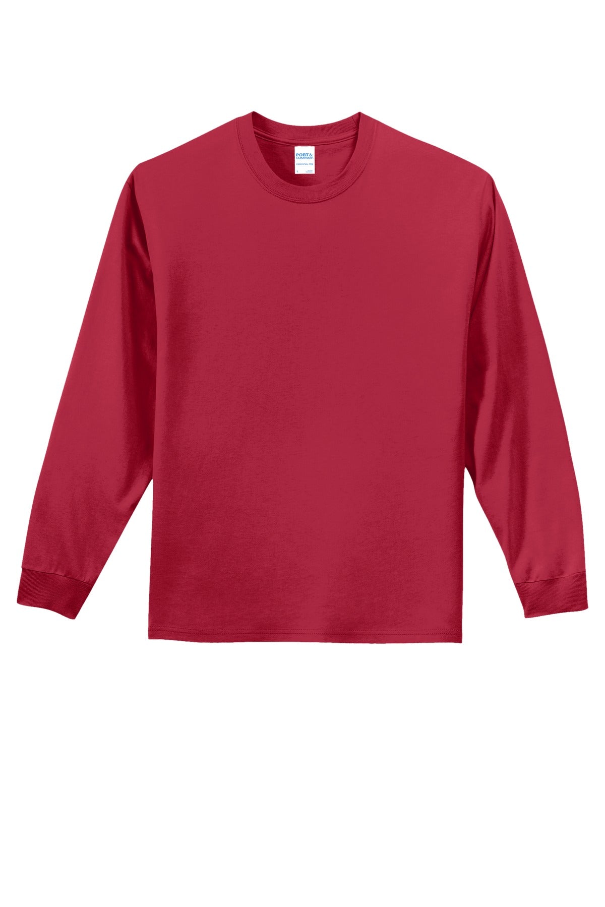 Port & Co Long Sleeve Essential Tee - Red