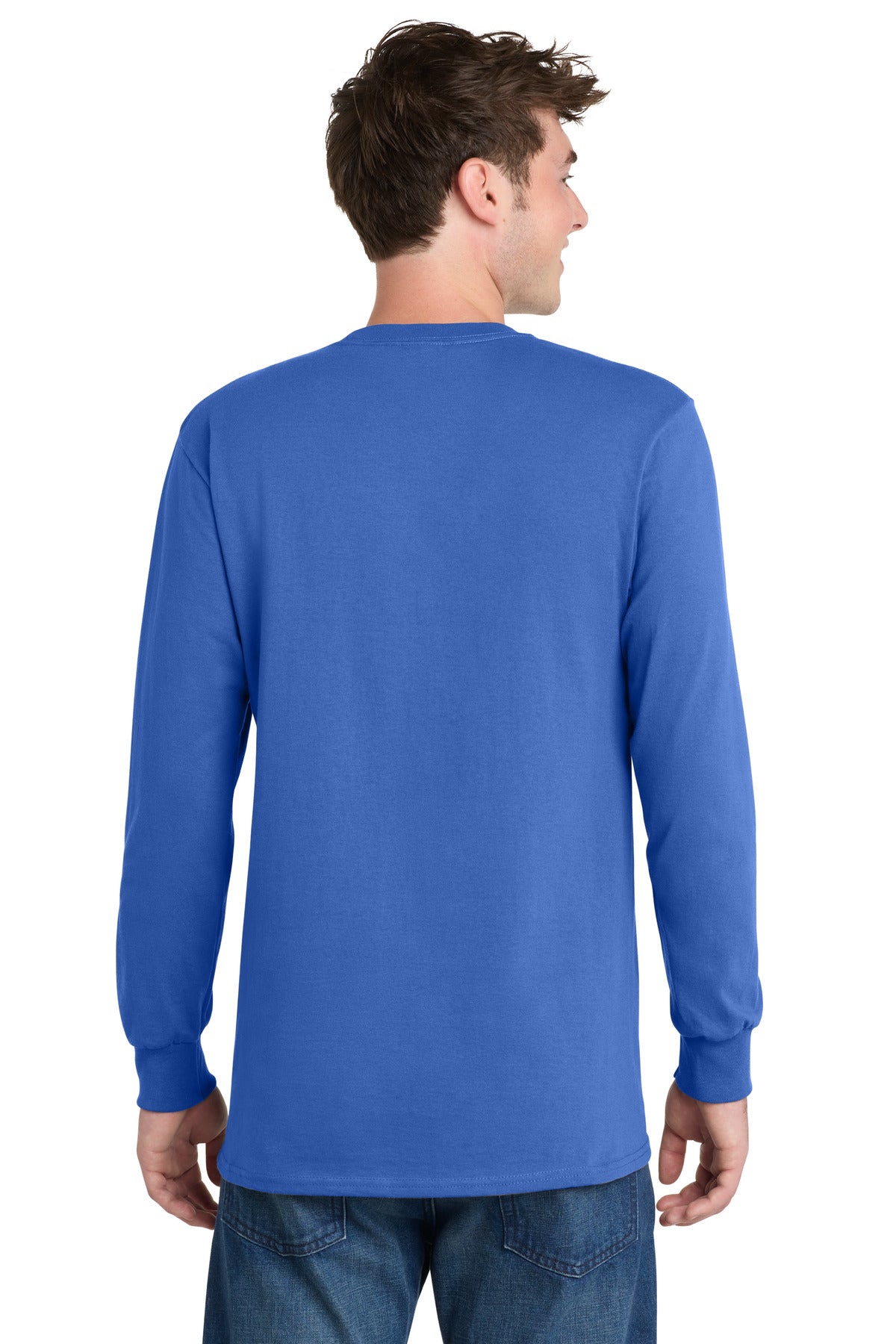 Port & Co Long Sleeve Essential Tee - Royal