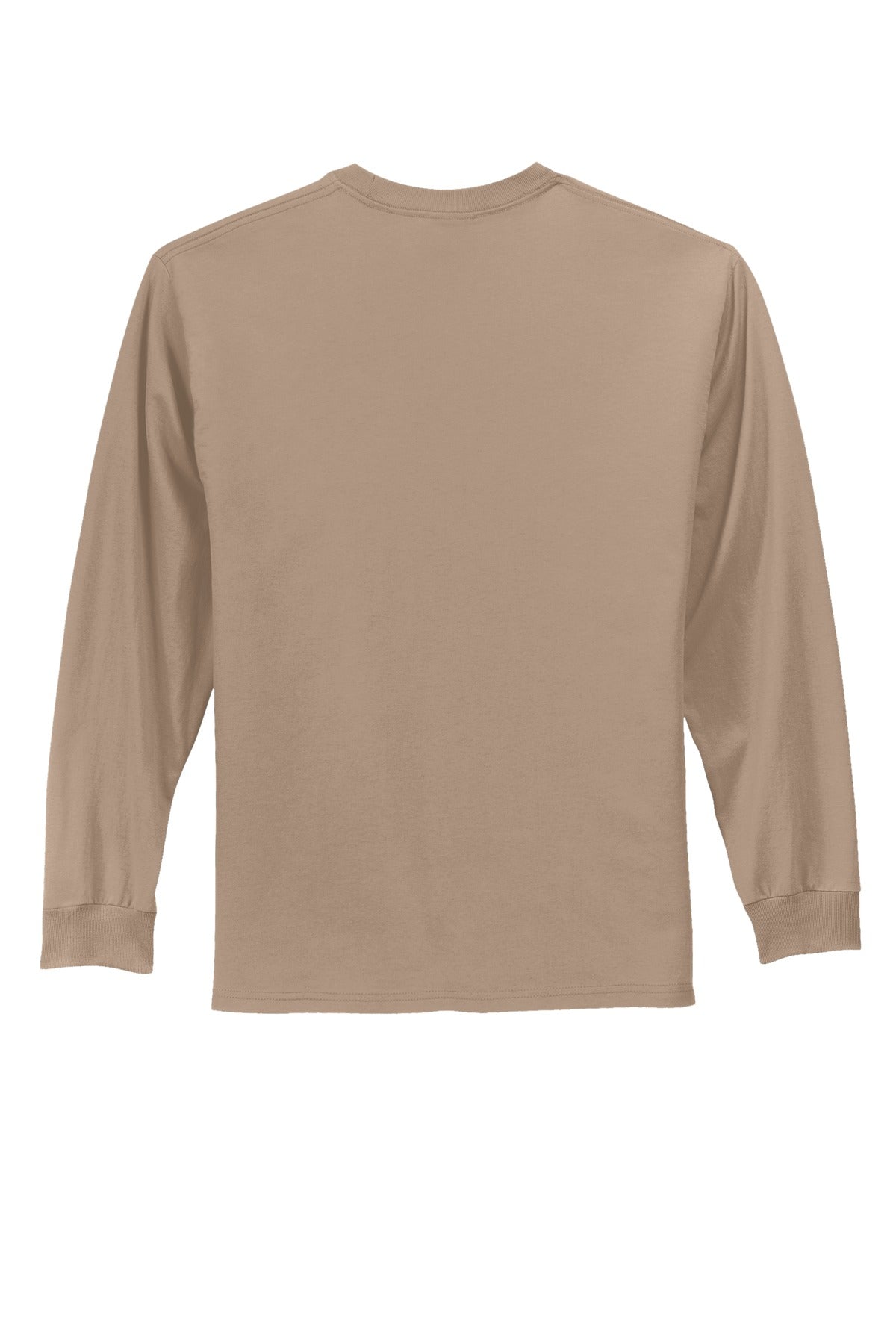 Port & Co Long Sleeve Essential Tee - Sand