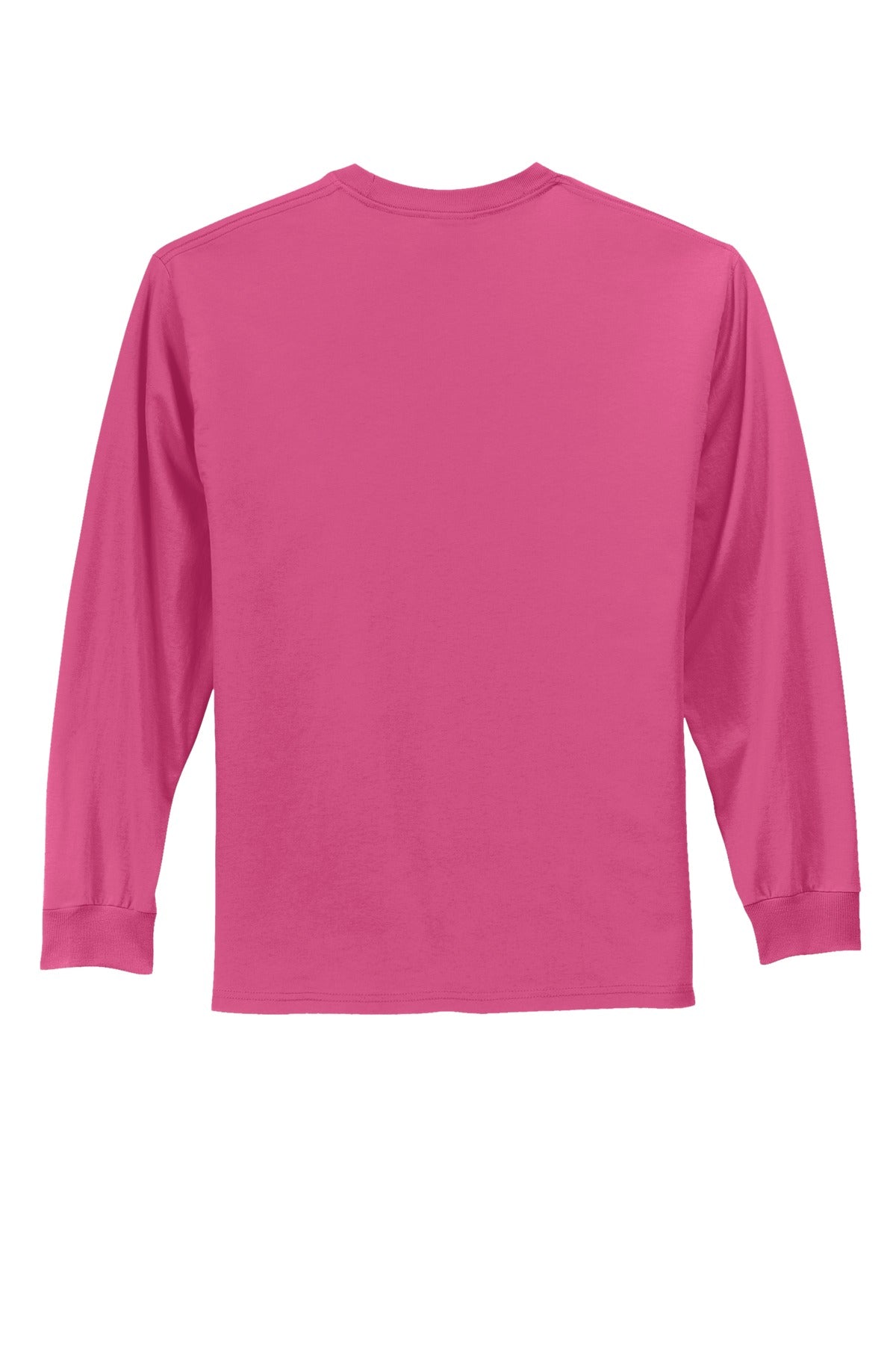 Port & Co Long Sleeve Essential Tee - Sangria