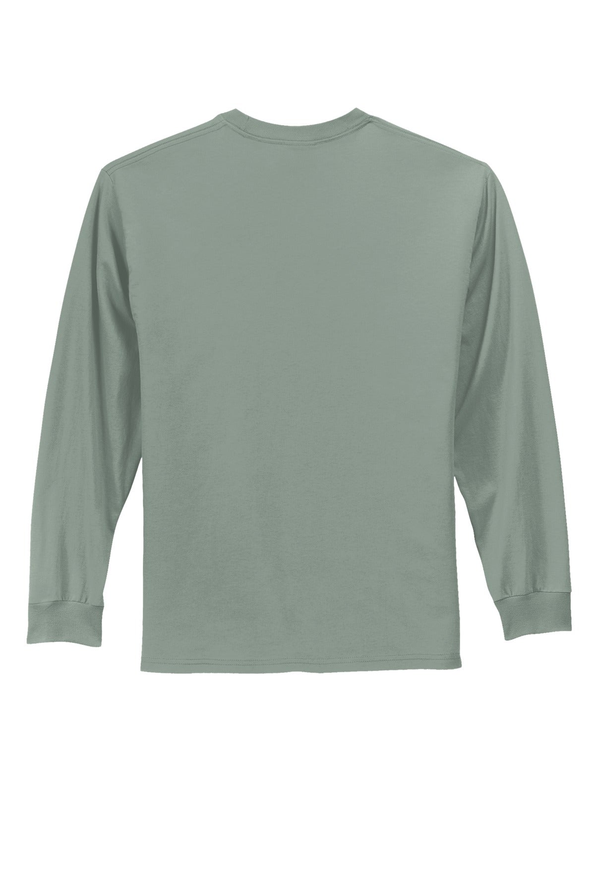 Port & Co Long Sleeve Essential Tee - Stonewashed Green