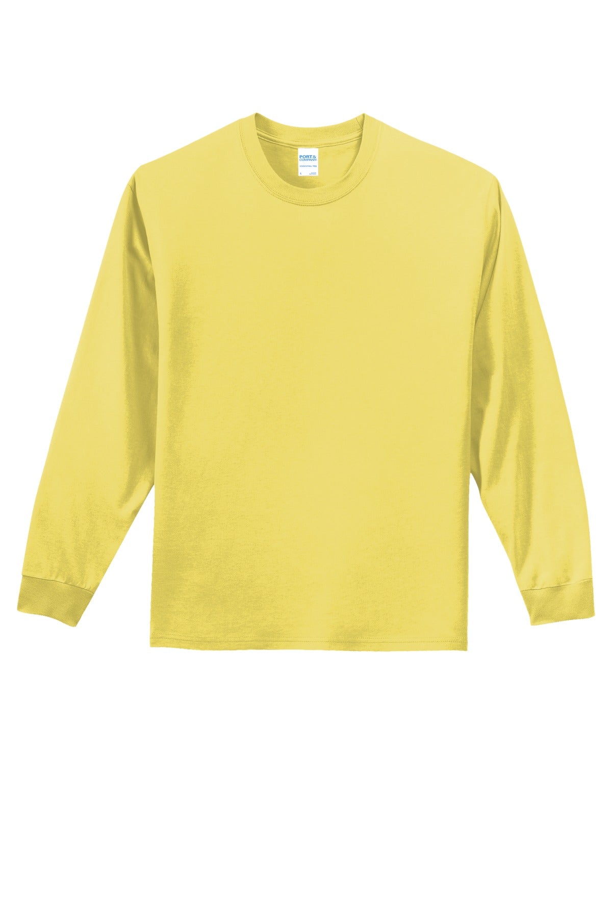 Port & Co Long Sleeve Essential Tee - Yellow