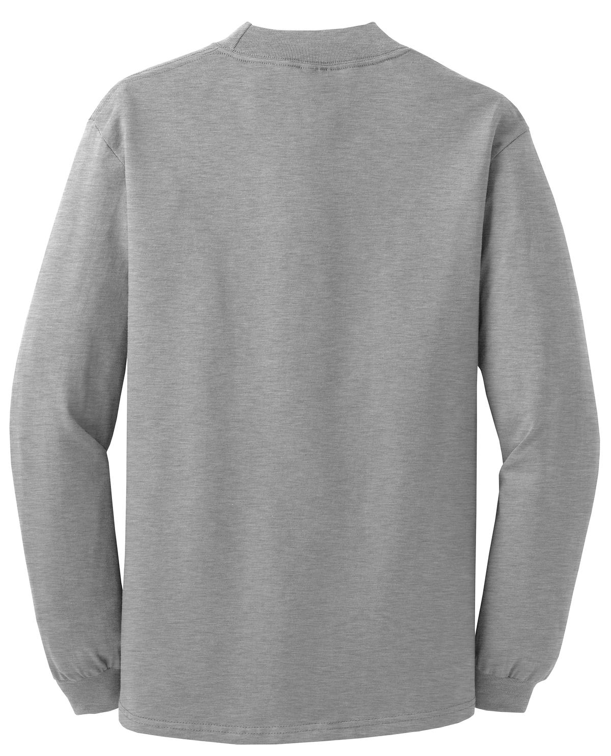 Port & Co Essential Mock Turtleneck - Athletic Heather