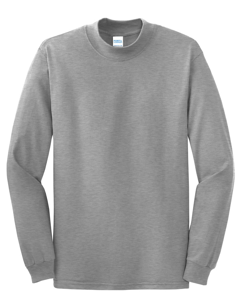 Port & Co Essential Mock Turtleneck - Athletic Heather