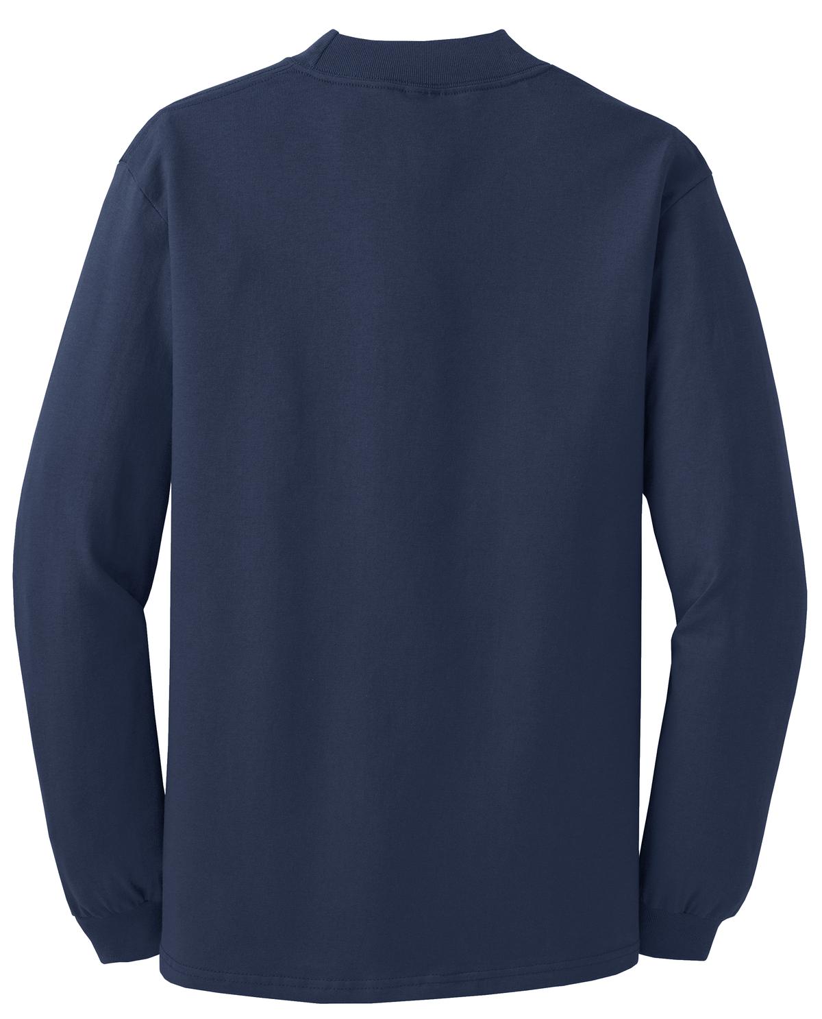 Port & Co Essential Mock Turtleneck - Navy