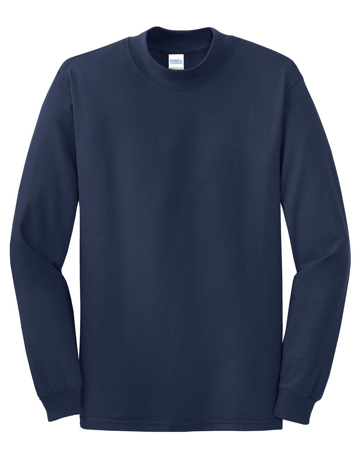 Port & Co Essential Mock Turtleneck - Navy