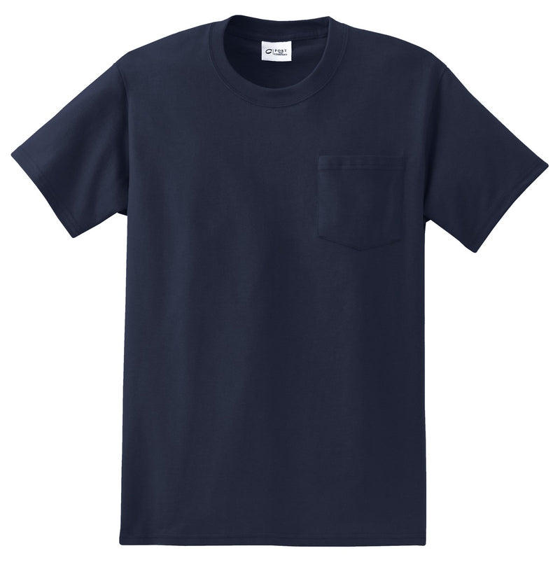 Port & Co Tall Essential Pocket Tee - Deep Navy
