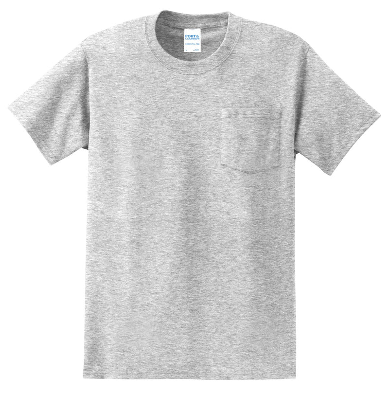 Port & Co Tall Essential Pocket Tee - Ash
