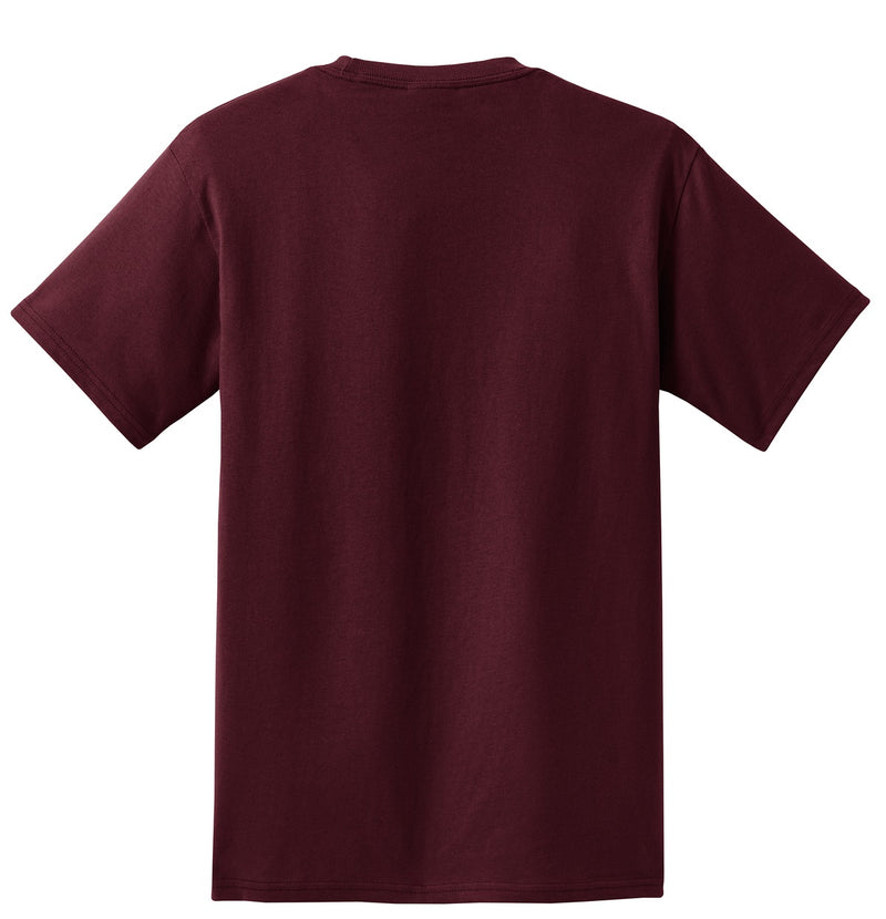 Port & Co Tall Essential Pocket Tee - Athletic Maroon