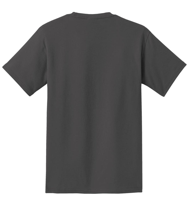 Port & Co Tall Essential Pocket Tee - Charcoal