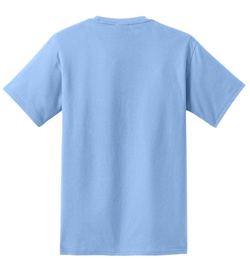 Port & Co Tall Essential Pocket Tee - Light Blue
