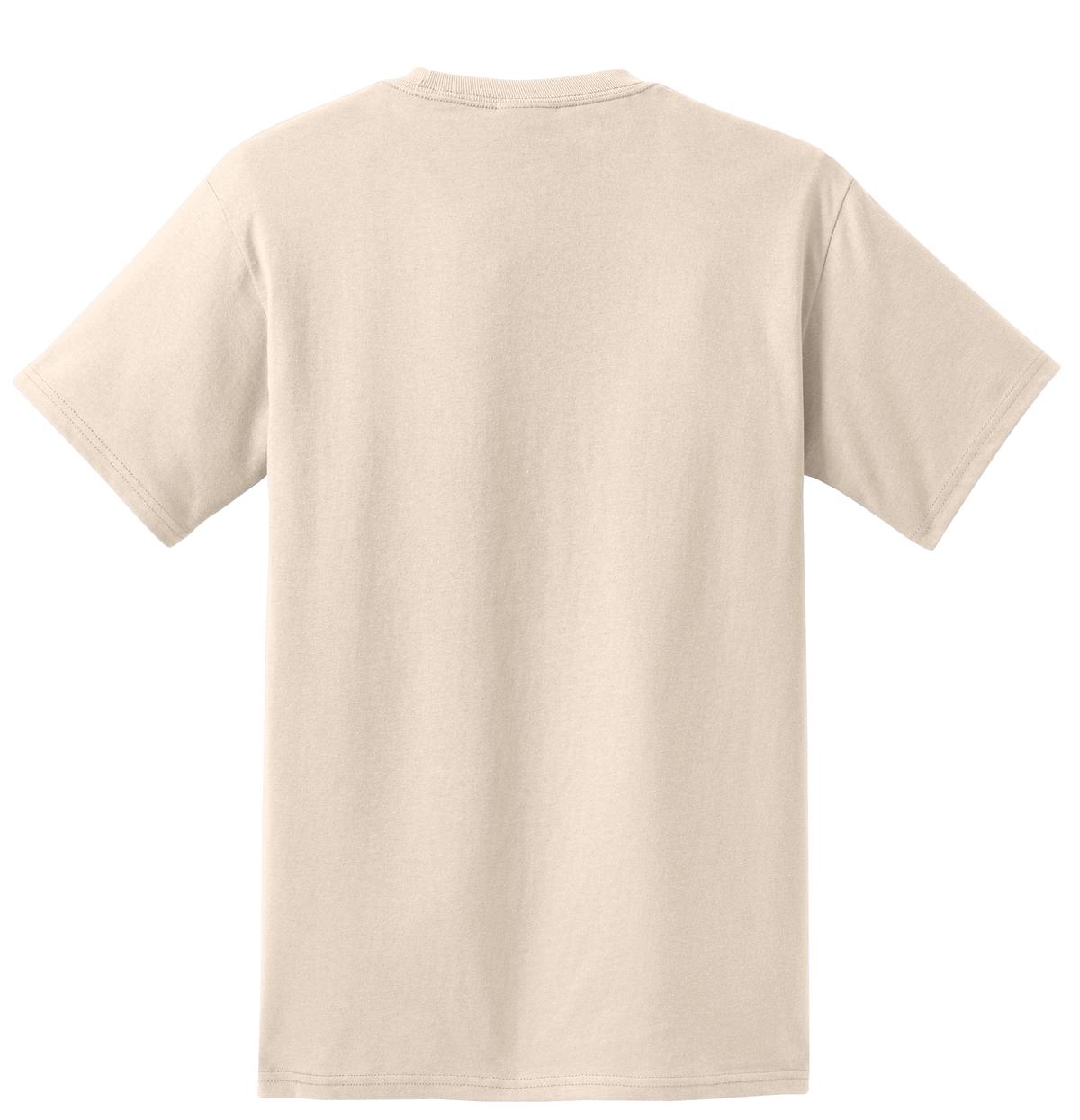 Port & Co Tall Essential Pocket Tee - Natural