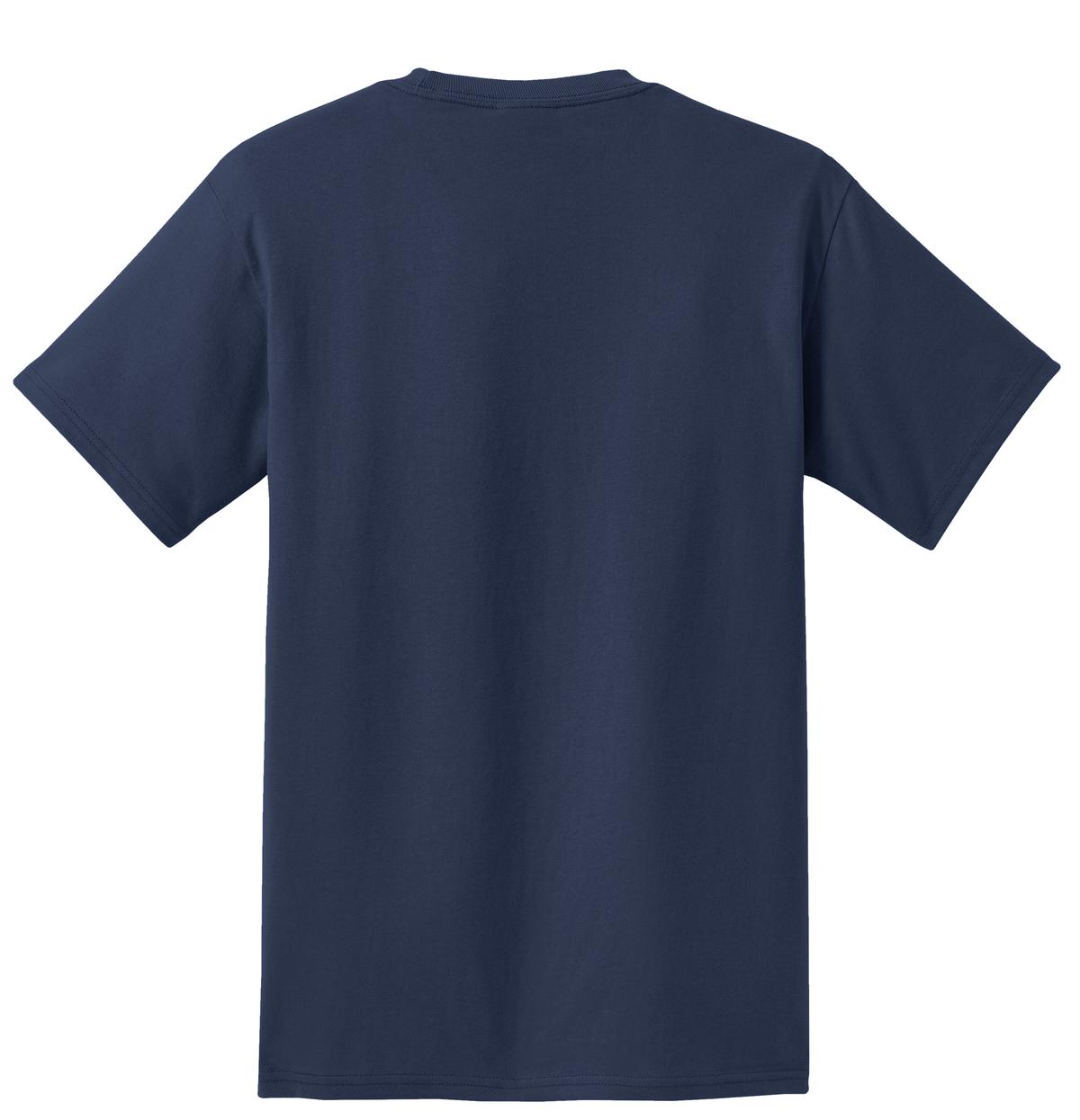 Port & Co Tall Essential Pocket Tee - Navy