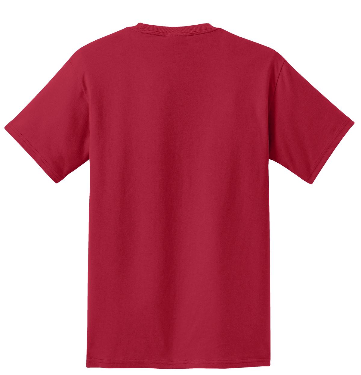 Port & Co Tall Essential Pocket Tee - Red
