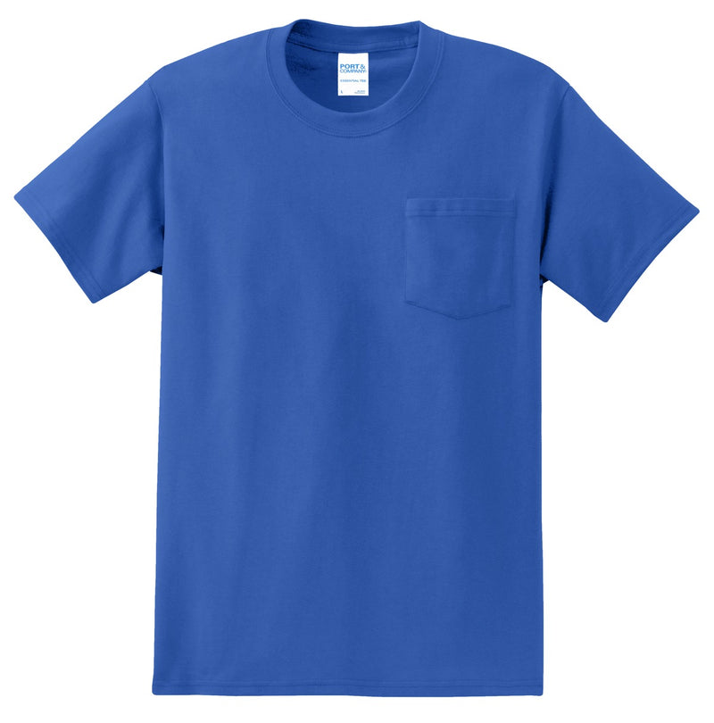 Port & Co Tall Essential Pocket Tee - Royal