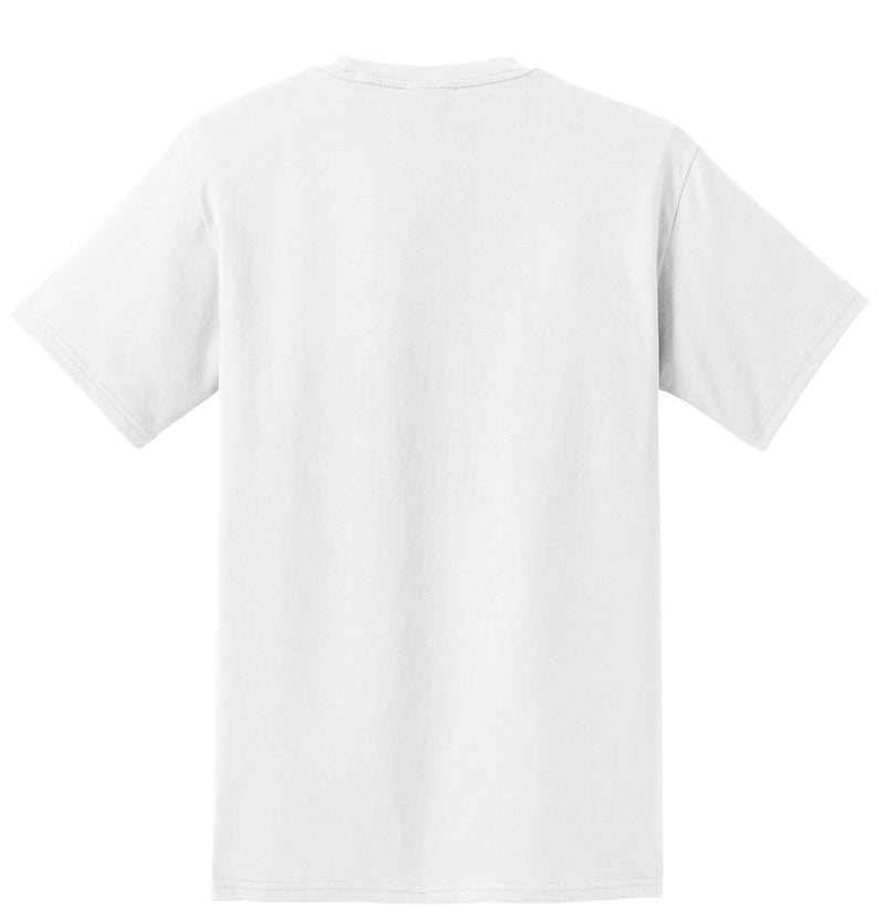 Port & Co Tall Essential Pocket Tee - White