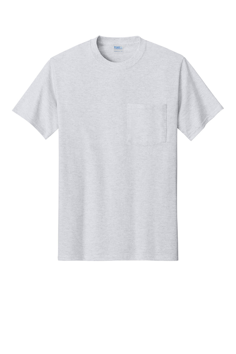 Port & Co Essential Pocket Tee - Ash