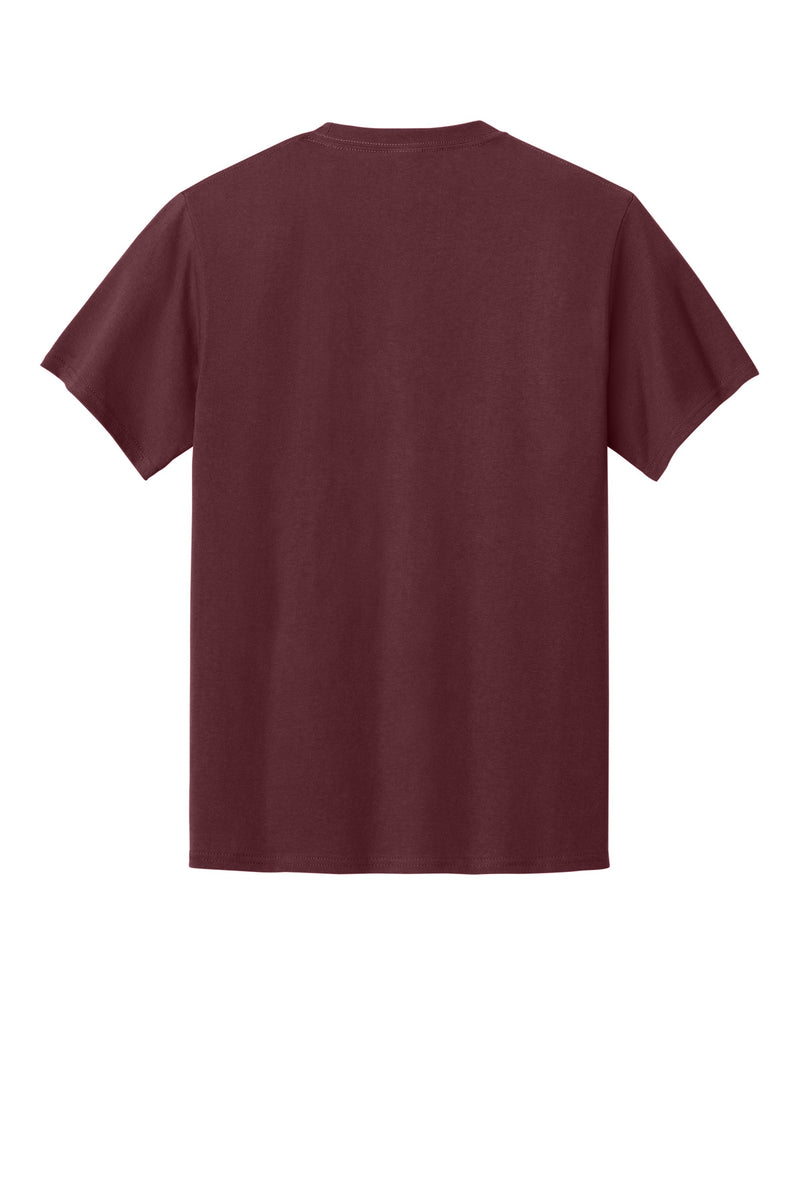 Port & Co Essential Pocket Tee - Athletic Maroon