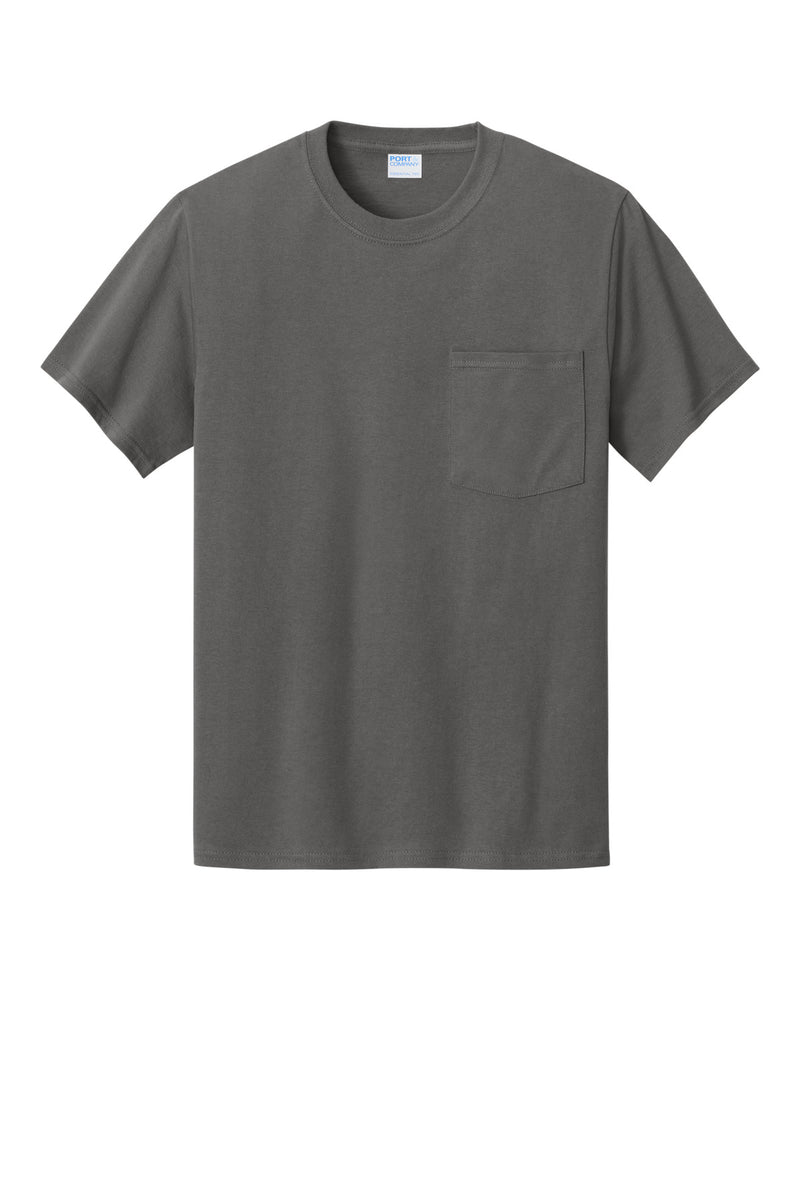 Port & Co Essential Pocket Tee - Charcoal