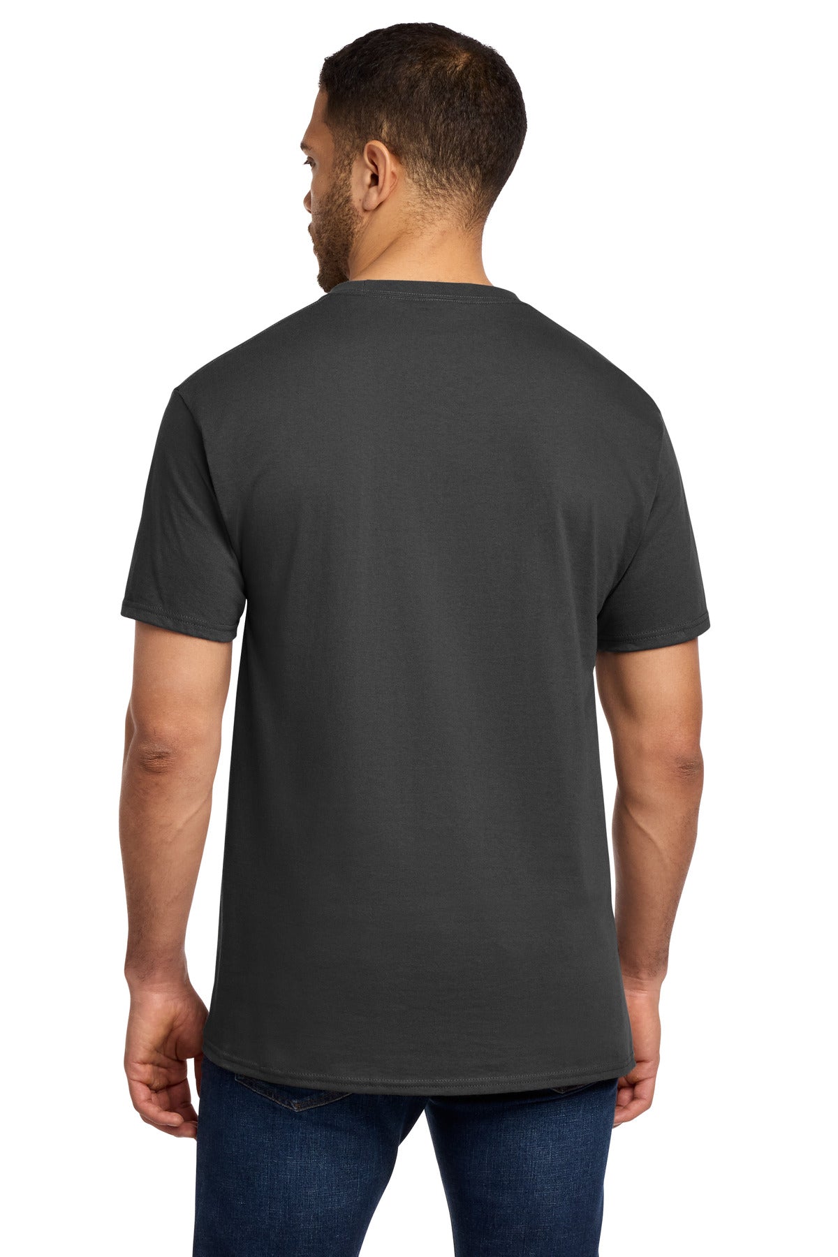 Port & Co Essential Pocket Tee - Charcoal