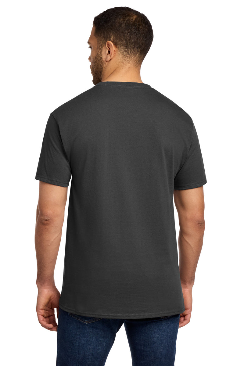 Port & Co Essential Pocket Tee - Charcoal