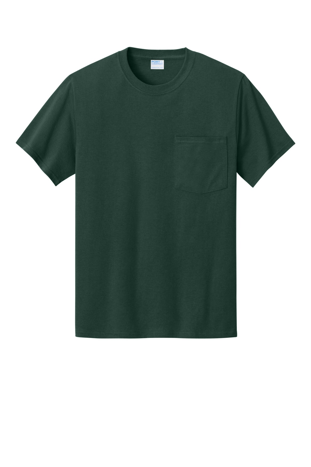 Port & Co Essential Pocket Tee - Dark Green