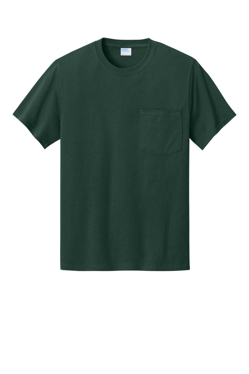 Port & Co Essential Pocket Tee - Dark Green