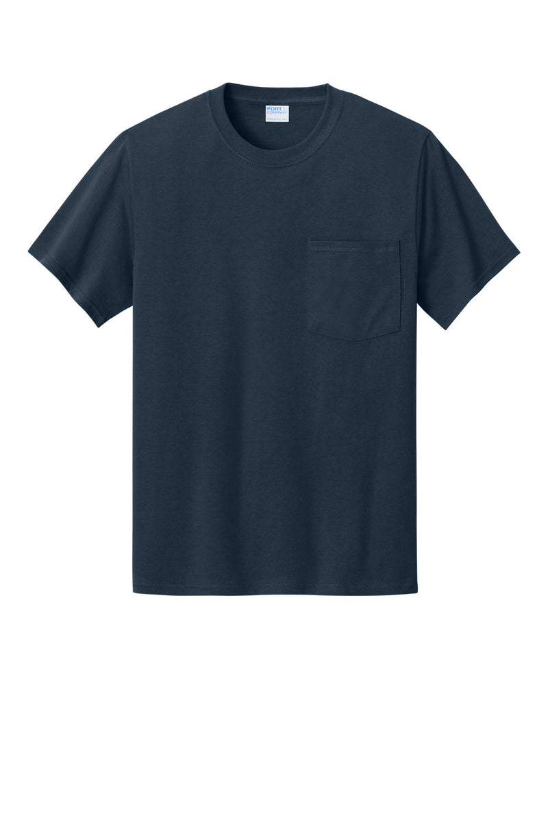 Port & Co Essential Pocket Tee - Deep Navy