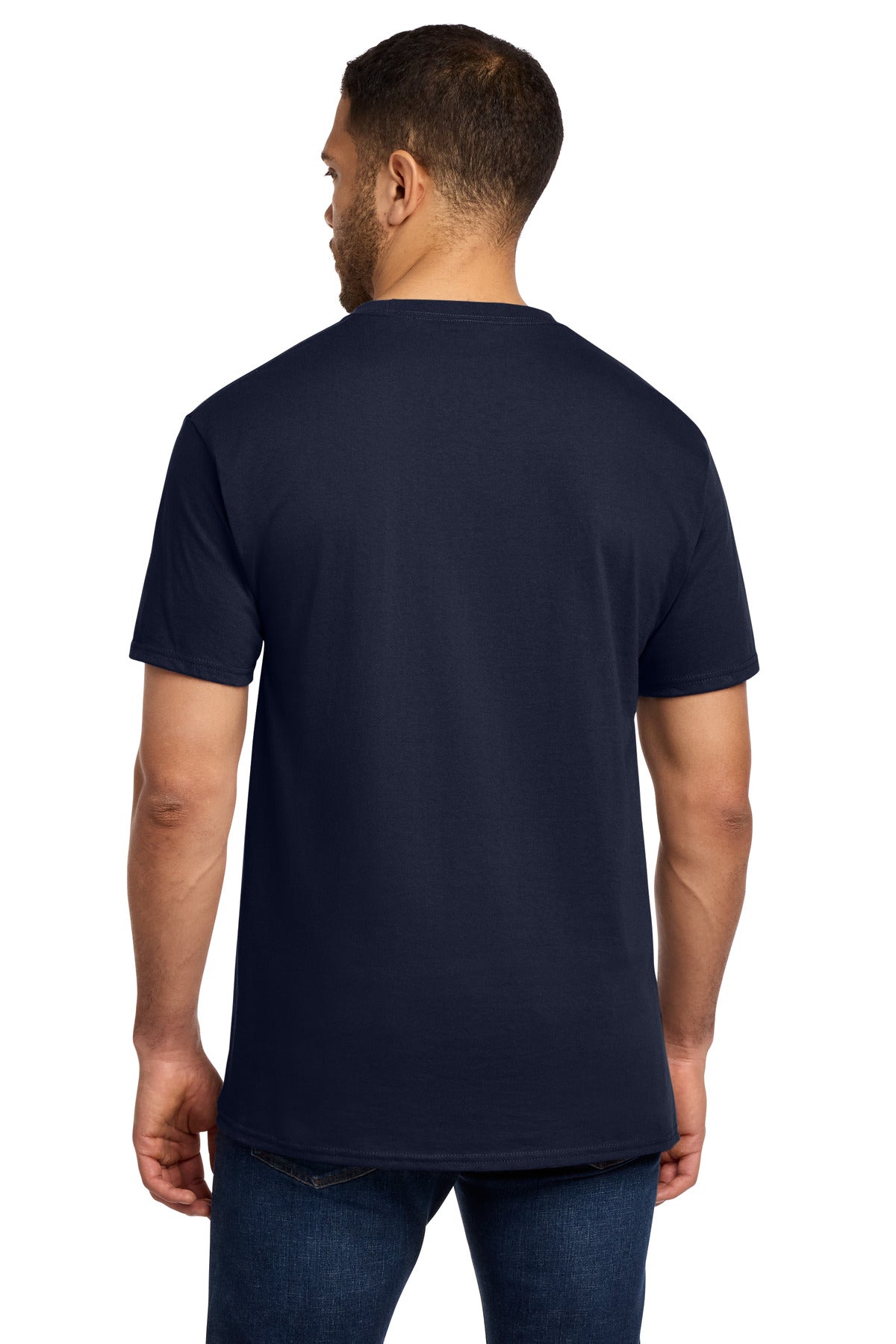 Port & Co Essential Pocket Tee - Deep Navy
