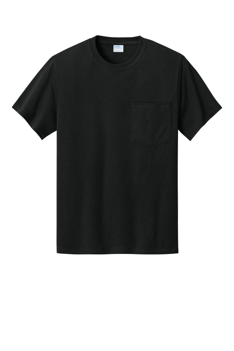 Port & Co Essential Pocket Tee - Jet Black