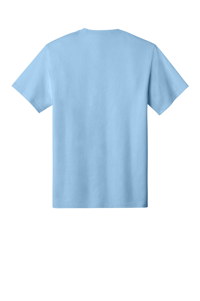 Port & Co Essential Pocket Tee - Light Blue