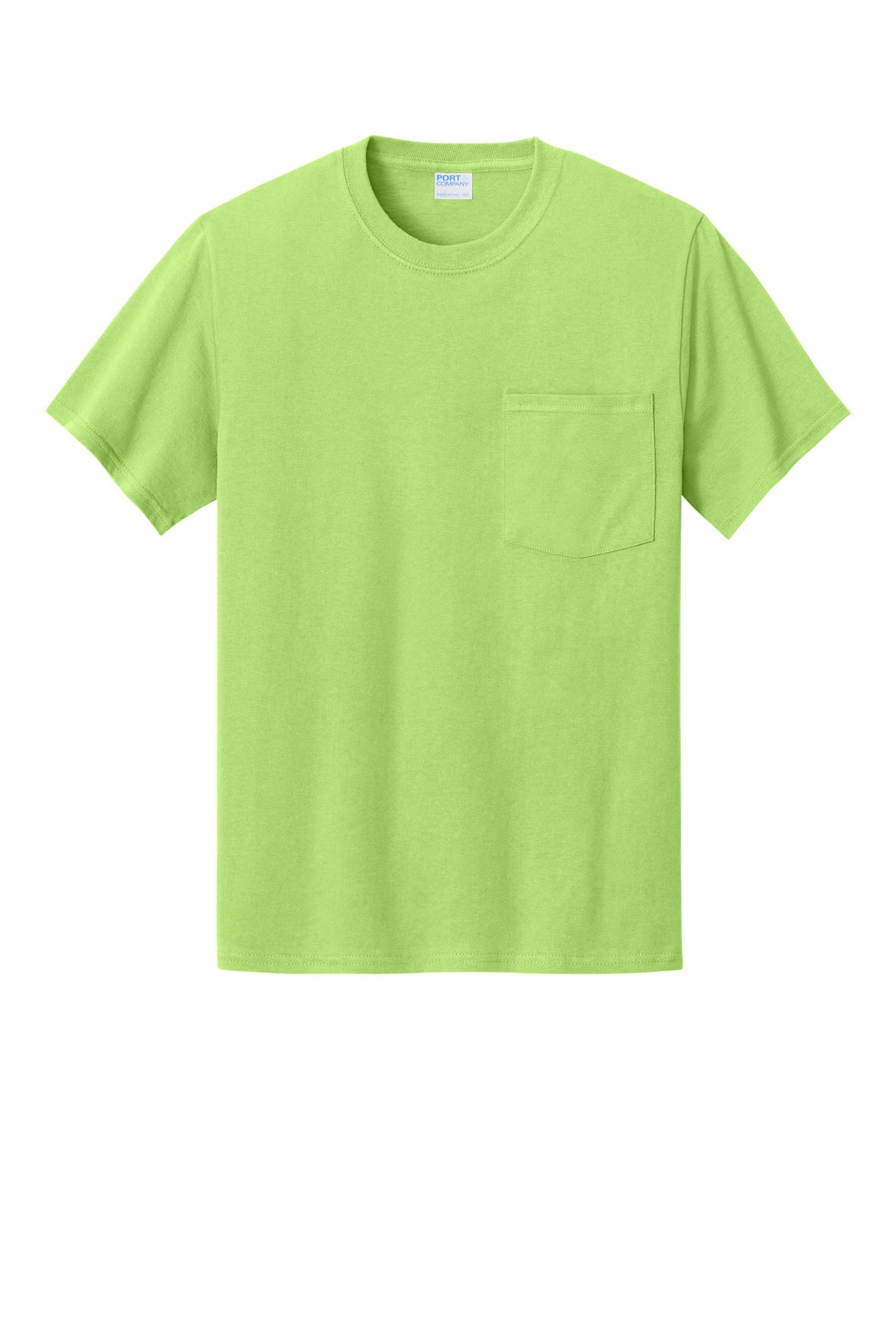 Port & Co Essential Pocket Tee - Lime