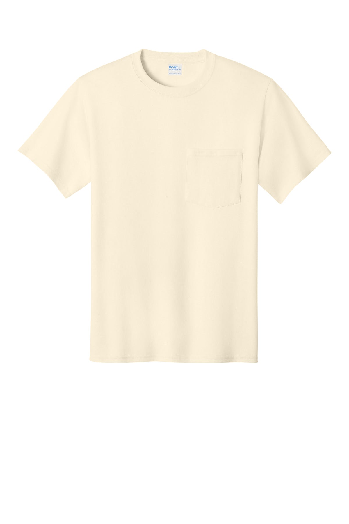 Port & Co Essential Pocket Tee - Natural