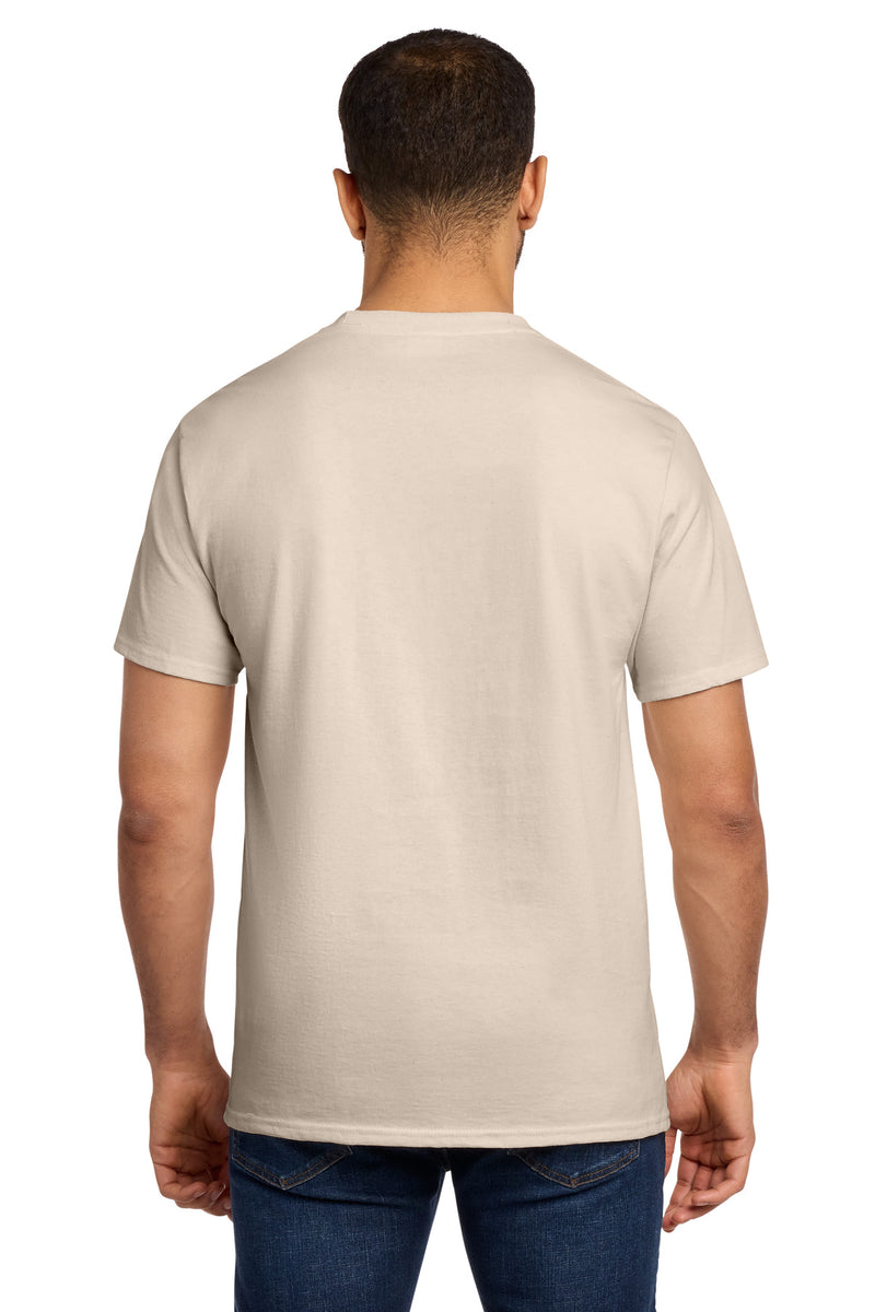 Port & Co Essential Pocket Tee - Natural