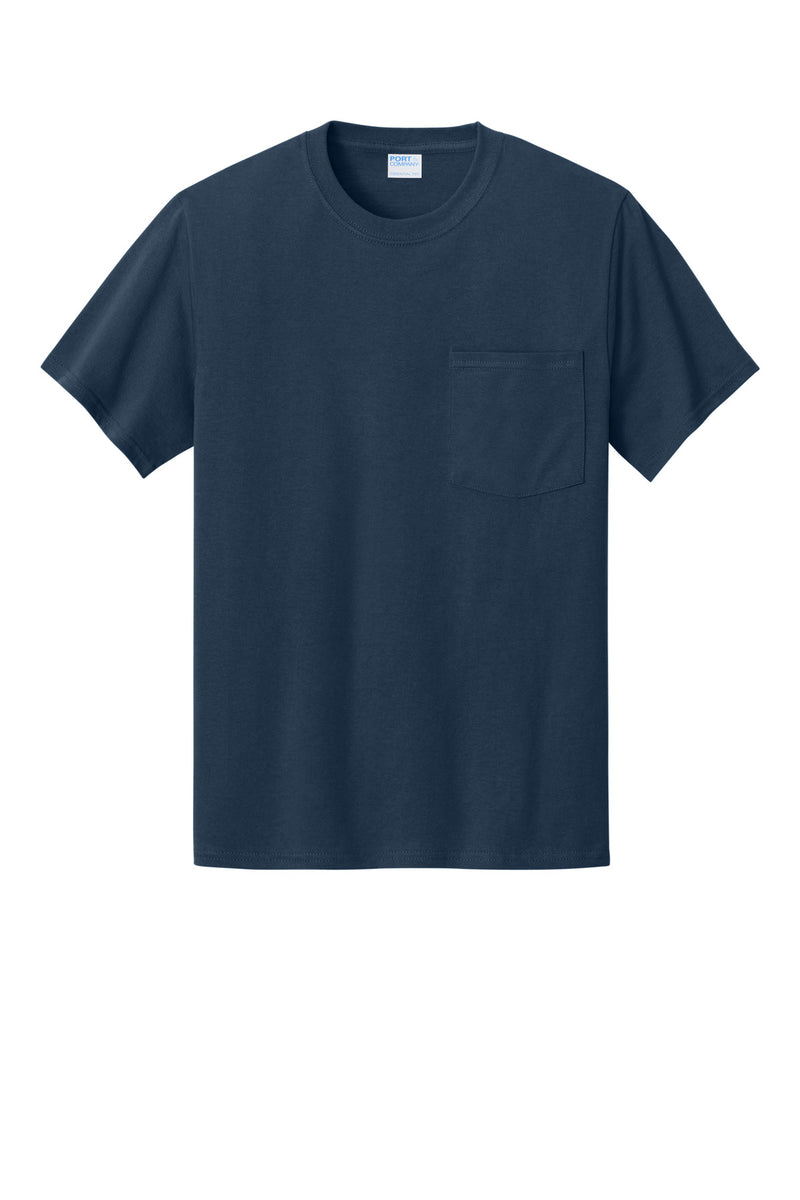 Port & Co Essential Pocket Tee - Navy