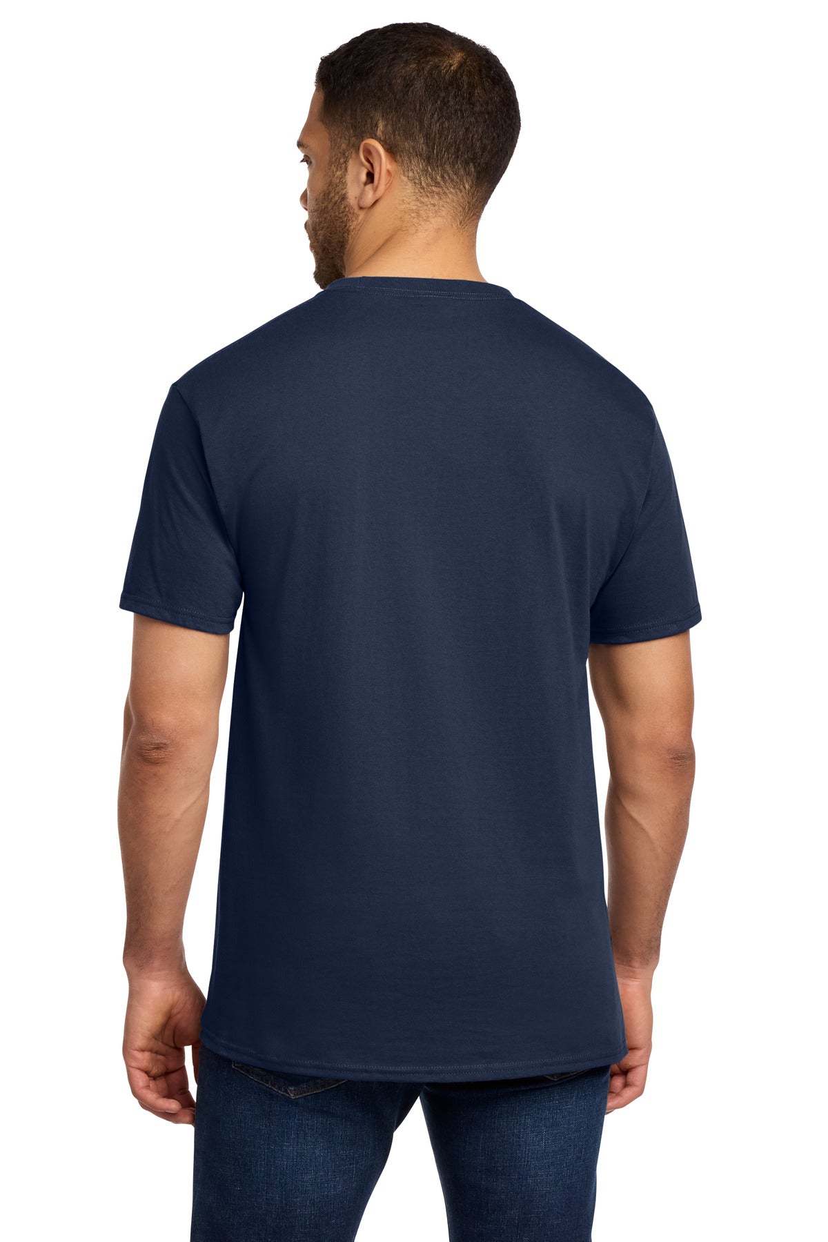 Port & Co Essential Pocket Tee - Navy