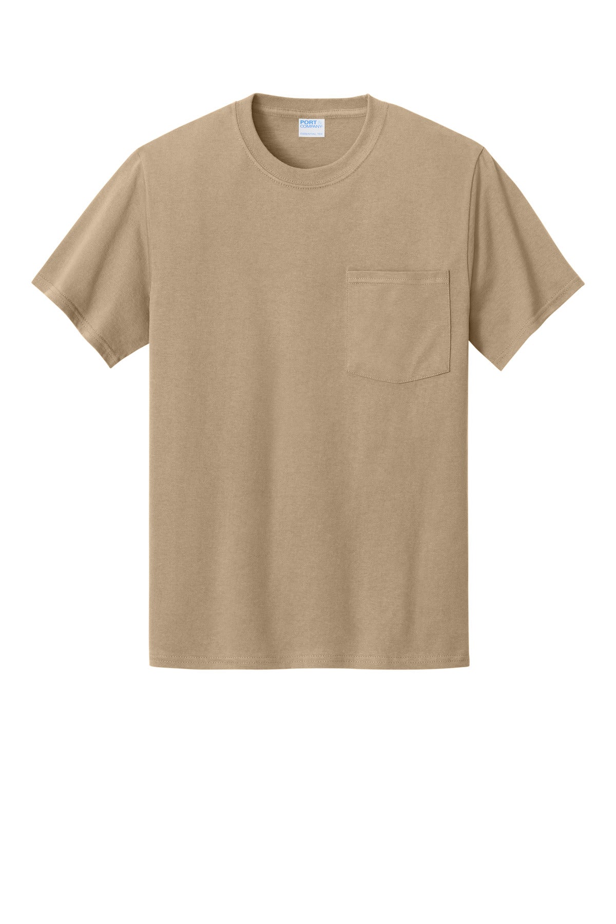 Port & Co Essential Pocket Tee - Sand