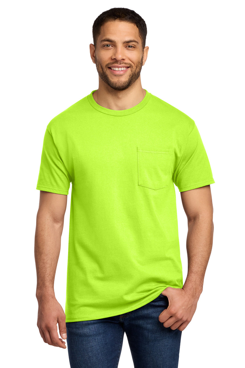 Port & Co Essential Pocket Tee - S. Green