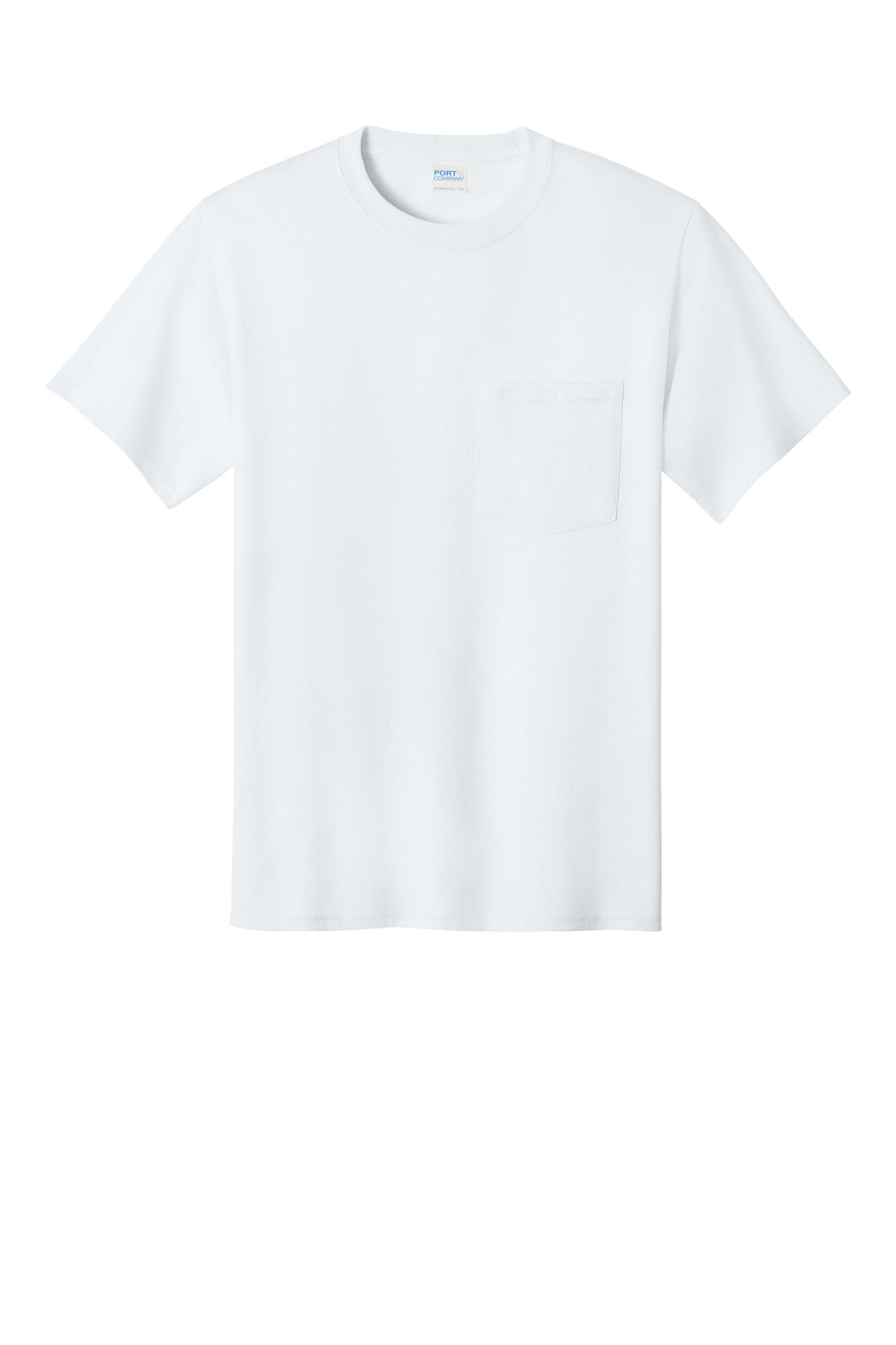 Port & Co Essential Pocket Tee - White