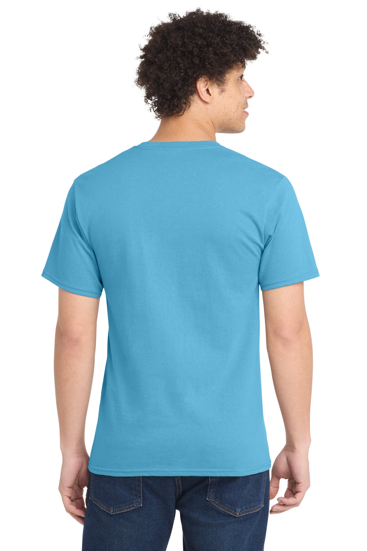 Port & Co Tall Essential Tee - Aquatic Blue