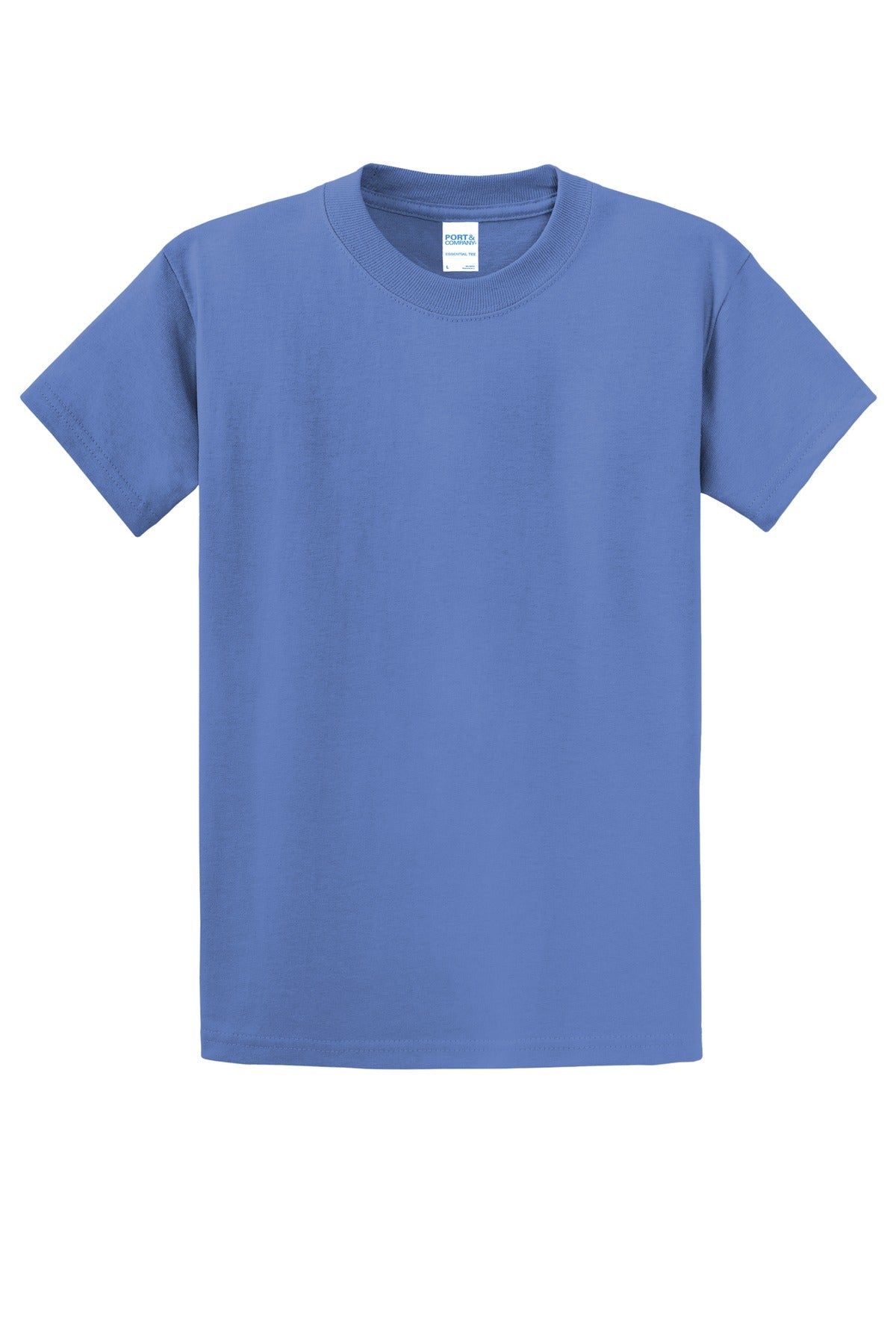 Port & Co Tall Essential Tee - Carolina Blue
